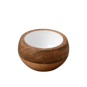 Tazón de Madera Clásico Hecho a Mano, Ecológico, Apto para Lavavajillas, para Servir Comida en Fiestas, Regalo Artesanal - Product Image 1