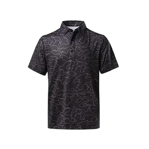 <b>Men's</b> <b>Green</b> Striped Knitted <b>Polo</b> <b>Shirt</b> Short Sleeve Casual Button Down Regular Fit - Product Image 2