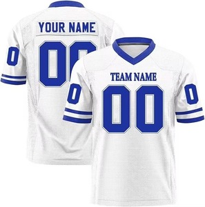 Maillots de football américain personnalisés de haute qualité, imprimés par sublimation, vente en gros, logo d'équipe personnalisé, protection UV, respirants - Product Image 3