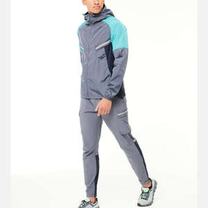 Men's Custom <b>Waterproof</b> Windbreaker Tracksuit 2 Piece <b>Set</b> Hooded Sporty Jogging Suit Outdoor Running Fitness Gym Activewear - Product Image 5