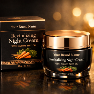 Crema de Noche Revitalizante de Marca Privada con Aceite de Semilla de Zanahoria para Reparación de la Piel y Tratamiento Antienvejecimiento, Proveedor Mayorista OEM - Product Image 1