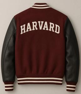 Veste universitaire Letterman faite à la main pour Philadelphie avec manches en cuir, col montant, en laine d'hiver - Product Image 6