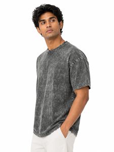 Fabricante de Camisetas de Algodón 100% de Marca Privada, Estilo Vintage Oversize con Hombros Caídos para Bordado, Bajo MOQ - Product Image 1
