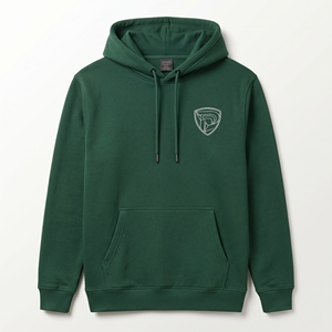 Sweat-shirt à capuche en molleton vert pour homme Dumela avec logo brodé, poche avant, coupe décontractée, vêtement d'automne - Product Image 1