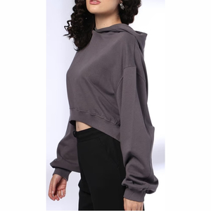 Sweat à capuche décontracté pour femme grande taille 2026, respirant, brodé, imprimé numériquement, 100 % coton molletonné, coupe-vent, hiver - Product Image 2