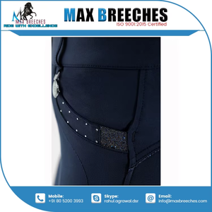 Jodhpurs d'équitation pour femmes Premium à adhérence intégrale, avec assise en gel, grip en silicone antidérapant personnalisable et tissu performant flexible pour - Product Image 6