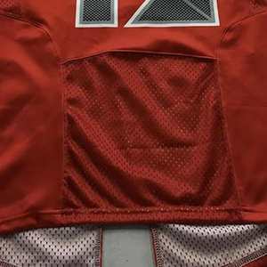 Camiseta de Fútbol Americano Universitaria Sublimada de Manga Corta, Talla Grande, con Impresión de Número y Logotipo del Nombre del Equipo Personalizado, de Secado Rápido - Product Image 3