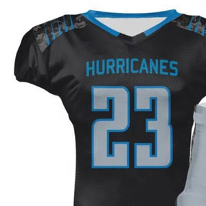 Tenue complète de football américain pour adultes, personnalisable par sublimation, anti-humidité, short d'été, pour ligues scolaires - Product Image 2