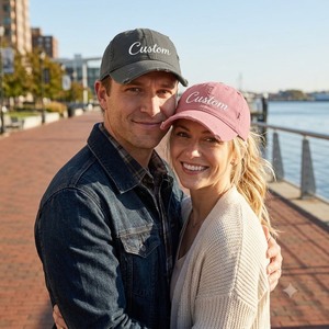 Casquette Dad Hat à visière courbée, 6 panneaux, effet vieilli, forme non structurée, logo brodé personnalisé, boucle métallique, diverses couleurs, casquettes unisexes - Product Image 6