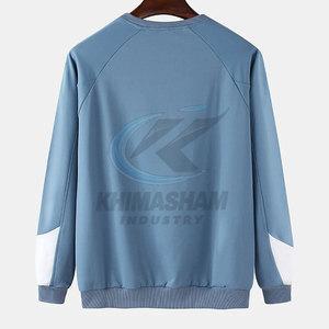 Sweat-shirt pour homme de haute qualité, col rond, coupe classique, uni, tendance hiver, grande taille, mélange de coton - Product Image 2