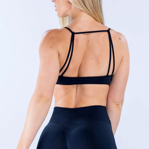 Sujetador deportivo sin tirantes para mujer, con espalda descubierta, efecto push-up, absorción del sudor, compresión, alta elasticidad, almohadillas extraíbles, conjunto de yoga. - Product Image 2
