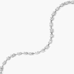 ZAWO HOUSE High Quality 7 Inch Tennis <b>Bracelet</b> 925 Silver Gold Plated Moissanite Diamonds Stylish Iced Perfect Gift Unisex - Product Image 6