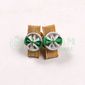 Cinta de grogrén de poliéster con puntos de una sola cara para medallas, rosetas de seguridad ecológicas para uniformes, suministro directo de fábrica - Product Image 2