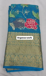 Tela de organza suave de primera calidad para prendas étnicas elegantes de diseñador. - Product Image 2