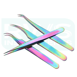 RWS INSTRUMENTS – Kit de pinces en acier inoxydable, couleur arc-en-ciel, outils chirurgicaux de précision, utilisation manuelle, Classe I, certifié CE, garantie 1 an - Product Image 4