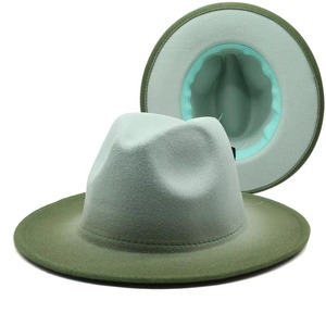 Wholesale Vintage Style Hot Selling High Quality Women <b>Men</b> Gradient <b>Fedora</b> <b>Hats</b> <b>for</b> Adults - Product Image 2