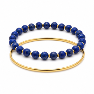 Freshwater Pearl <b>Bracelet</b> Trio for Women Rose Quartz 6mm Gold Tone Bangle with Mixed Texture <b>Stack</b> for Wedding or Gift - Product Image 6