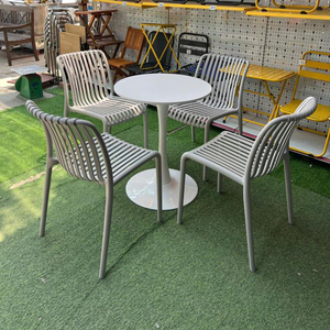 Heavy Duty Plastic <b>Chair</b> with Easy Clean Surface and Stable Design for Indoor and <b>Outdoor</b> Applications - Product Image 5