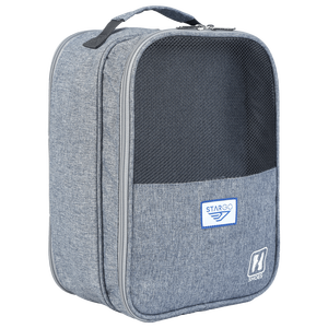 Sac à chaussures de voyage portable en polyester imperméable OEM/ODM avec fermeture éclair, couleur naturelle, durable, étuis cosmétiques, rangement extérieur, vente en gros - Product Image 5