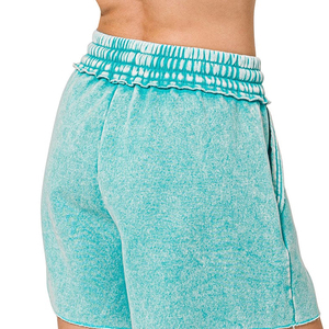 Shorts délavés pour femmes, style vintage, shorts d'été, tenue décontractée d'été, streetwear délavé, joggers - Product Image 6