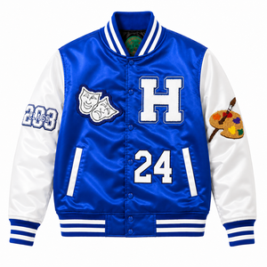 Blouson Bomber Varsity Personnalisé en Toile Enduite OEM, Fin, Printemps, Fermeture Éclair, Col Montant, Imperméable, Coupe-Vent - Product Image 4