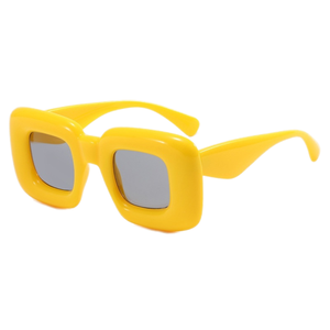 Nouvelles Lunettes de Soleil Gonflables Tendance 2022 Style Européen et Américain, Protection UV400, Monture PC Carrée, Décoratives, Idéales pour les Photos (Style Instagram) - Product Image 4