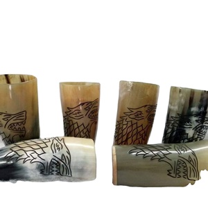 Ivoire Artisanat Maison Buffle Tasse Corne Rasage Bol Moussage Rasage Savon Tasse Bols Tasse À Boire Tasse Fabriqué en Inde - Product Image 1