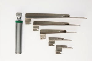 Laryngoscope à fibres optiques, kit chirurgical ORL manuel, 9 lames Mac Miller, acier inoxydable, certifié CE, prix de gros - Product Image 2