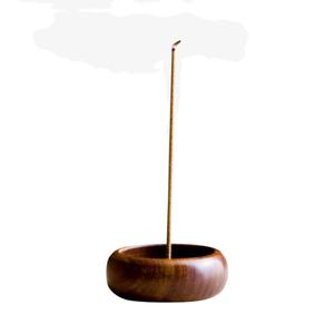 Solid Wooden <b>Incense</b> <b>Stick</b> <b>Holder</b> With Ash Catcher Retro and Elegant Fragrance Accessories Natural <b>Incense</b> Burner - Product Image 1
