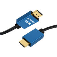 Câble blindé TPE à connecteur bleu mâle-mâle 2.2, transmission de données haute vitesse VRR/ALLM TV, 96 Gbps, 16K@60Hz