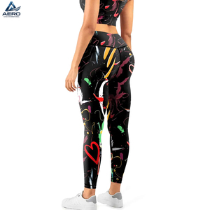 Nuevo Conjunto de Yoga Premium de Alta Compresión para Mujer, con Estampado Abstracto, Bra Deportivo y Leggings de Cintura Alta para Entrenamiento Profesional - Product Image 2