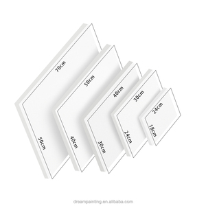 5 Pack Multi formato tela allungata bianca <span class=keywords><strong>stampa</strong></span> 280g tela pittura artista cotone bianco <span class=keywords><strong>con</strong></span> cornice - Product Image 1