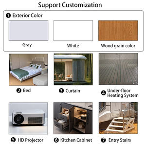 Modulaire container mobiele huis, milieuvriendelijk, geprefabriceerd, aanpasbaar capsulehuis voor gemakkelijk buitenleven - Product Image 4