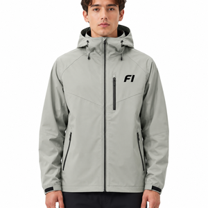 Men's Lightweight <b>Rain</b> <b>Jackets</b> <b>Plus</b> <b>Size</b> Waterproof Solid Color Windproof Outdoor Hooded SportJacket Windbreaker <b>Jacket</b> - Product Image 3