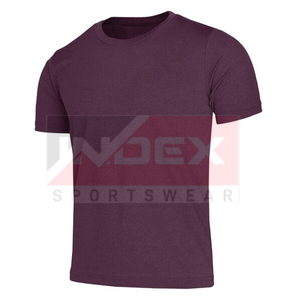 เสื้อยืดแขนสั้นผู้ชายสีส้ม คอโอ ทรงปกติ ผ้าฝ้ายเจอร์ซีย์ ระบายอากาศได้ดี ชุดกีฬาลำลอง โลโก้ด้านหน้า - Product Image 2