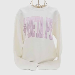 NEL SEN Custom Crew <b>Neck</b> <b>Mock</b> <b>Neck</b> Sweatshirt Letter Embroidery Polka Dot Gingham Patch Cotton - Product Image 5