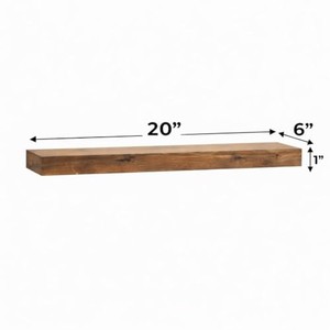 Estante de Pared Minimalista de Madera de Teca de 50 cm con Acabado Claro al por Mayor |   Aqdus Saleem - Product Image 3