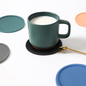 Hot Sale Round Marble Coasters with Non Slip Base Luxury Heat Resistant Stone Coasters for Coffee <b>Table</b> Available At Best Price - Product Image 1