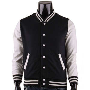 <b>Men's</b> Wool <b>Varsity</b> <b>Jacket</b> Stand Collar Letter Patch <b>Bomber</b> <b>Jacket</b> Breathable Quick Dry Casual Winter Outerwear - Product Image 5