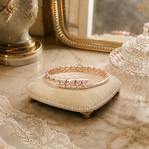 Pulsera de Diamantes de Lujo y Moda para Mujer |   Pulsera de Oro Rosa de 14K con Diamantes Cultivados en Laboratorio, Joyería Fina de Diseño Moderno, Accesorio de Regalo - Product Image 3