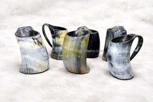 แก้วไวน์ทำมือจากเขาควายธรรมชาติพรีเมียม งานฝีมือประณีต ดีไซน์แบบเขาสัตว์สไตล์ไวกิ้ง ขัดเงาด้วยหินอาเกต กันน้ำ - Product Image 5