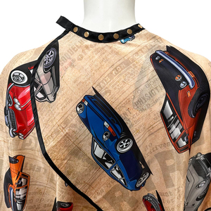 ผ้าคลุมตัดผมคุณภาพสูงสำหรับร้านเสริมสวย ลายพิมพ์ดีไซน์เนอร์ ผ้าคลุมช่างตัดผมกันน้ำ ปรับระดับคอได้ - Product Image 2