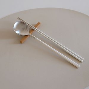 Juego de Cubiertos de Metal con Acabado Negro Mate, Cuchillo, Tenedor y Cuchara, Juego de Cubiertos Minimalistas para Acampar, 3 Piezas - Product Image 5