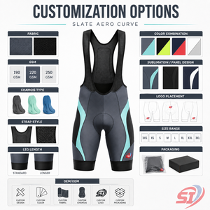 Shorts de cyclisme aérodynamiques personnalisés pour hommes, respirants et performants, fournisseur de shorts de vélo - Product Image 5
