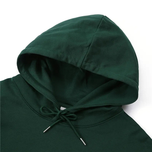 Men's Oversized Hooded Sweatshirt Solid Color Pocket Design Casual Autumn Wear 100% Cotton Fleece Knitted Regular Fit 2027 - Product Image 6