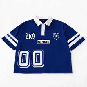 HOR APPAREL เสื้อเชิ้ตผู้ชายสีแดงทรงปกติแบบลำลอง แขนสั้น ผ้าฝ้ายเจอร์ซีย์ ระบายอากาศได้ดี ดีไซน์สไตล์สตรีท - Product Image 5