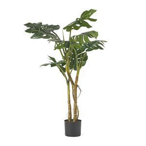 Albero Artificiale Monstera da 47 Pollici, Elegante Pianta Decorativa per Interni - Product Image 2