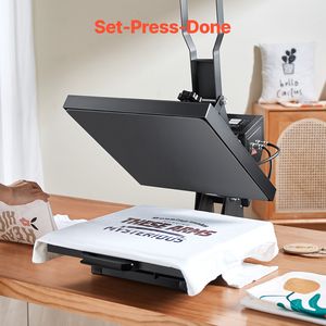 เครื่องรีดร้อนขนาด 15 x 15 นิ้ว ให้ความร้อนเร็วและสม่ำเสมอ แรงดันสูง ดีไซน์อุตสาหกรรมแบบดิจิทัล ใช้งานง่ายสำหรับเสื้อยืด - Product Image 6