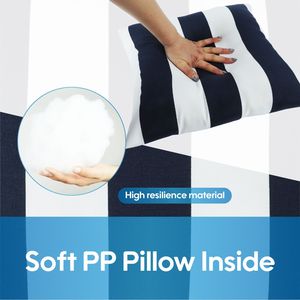 Set di 2 Cuscini da Esterno Morbidi e Confortevoli, Impermeabili e Resistenti allo Sbiadimento, per Giardino, Portico e Bordo Piscina - Product Image 5
