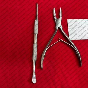 Rongeur Dental Friedman de 14 cm y Elevador Perióstico de 4x7 mm, Instrumentos Quirúrgicos Dentales Manuales de Acero Inoxidable Alemán para Corte Óseo, con Certificación CE - Product Image 1